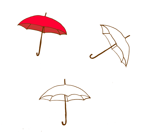 傘のイラスト Taniweb制作